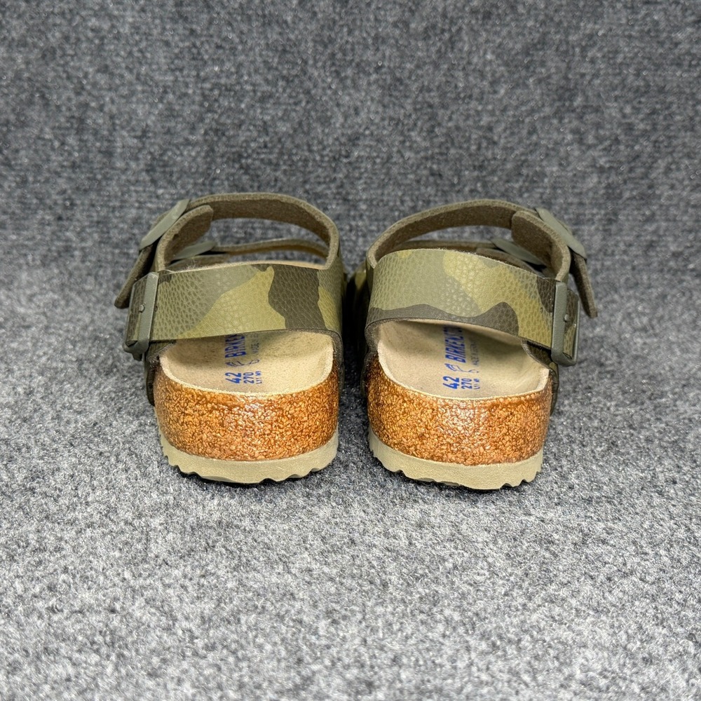 Birkenstock Milano Sandals Men's 9 Desert Soil Camouflage Green Soft Footbed - Picture 5 of 11